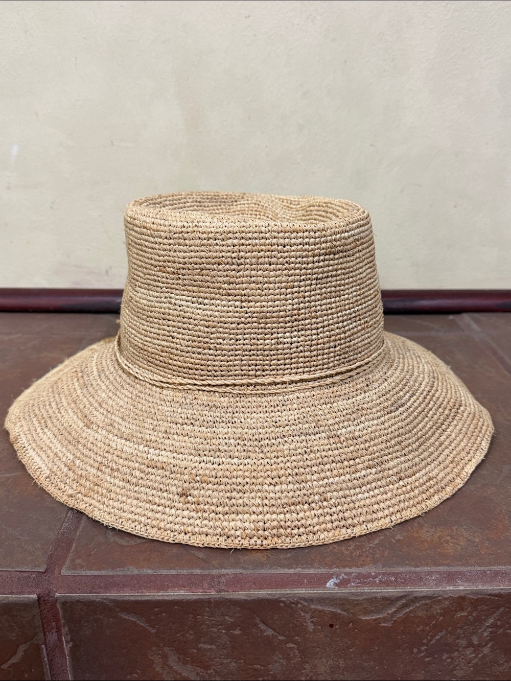 New! RIONA Women's Raffia Straw Beach Hat UPF 50+ - Picture 4 of 5